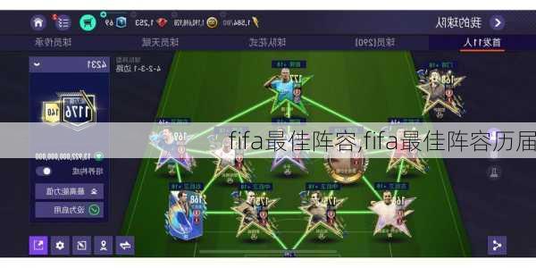 fifa最佳阵容,fifa最佳阵容历届