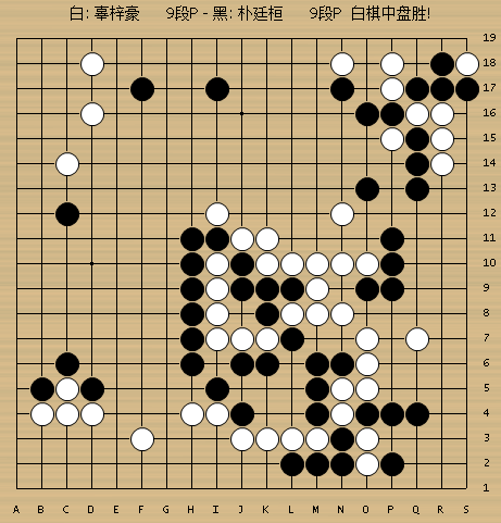 柯洁胜申真谞,柯洁胜申真谞棋谱