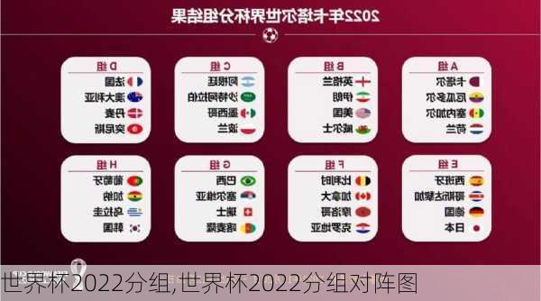 世界杯2022分组,世界杯2022分组对阵图