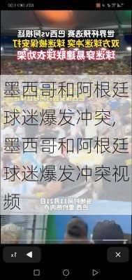 墨西哥和阿根廷球迷爆发冲突,墨西哥和阿根廷球迷爆发冲突视频