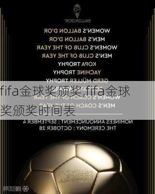 fifa金球奖颁奖,fifa金球奖颁奖时间表