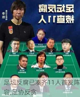 足坛反腐已凑齐11人首发阵容,足协反贪